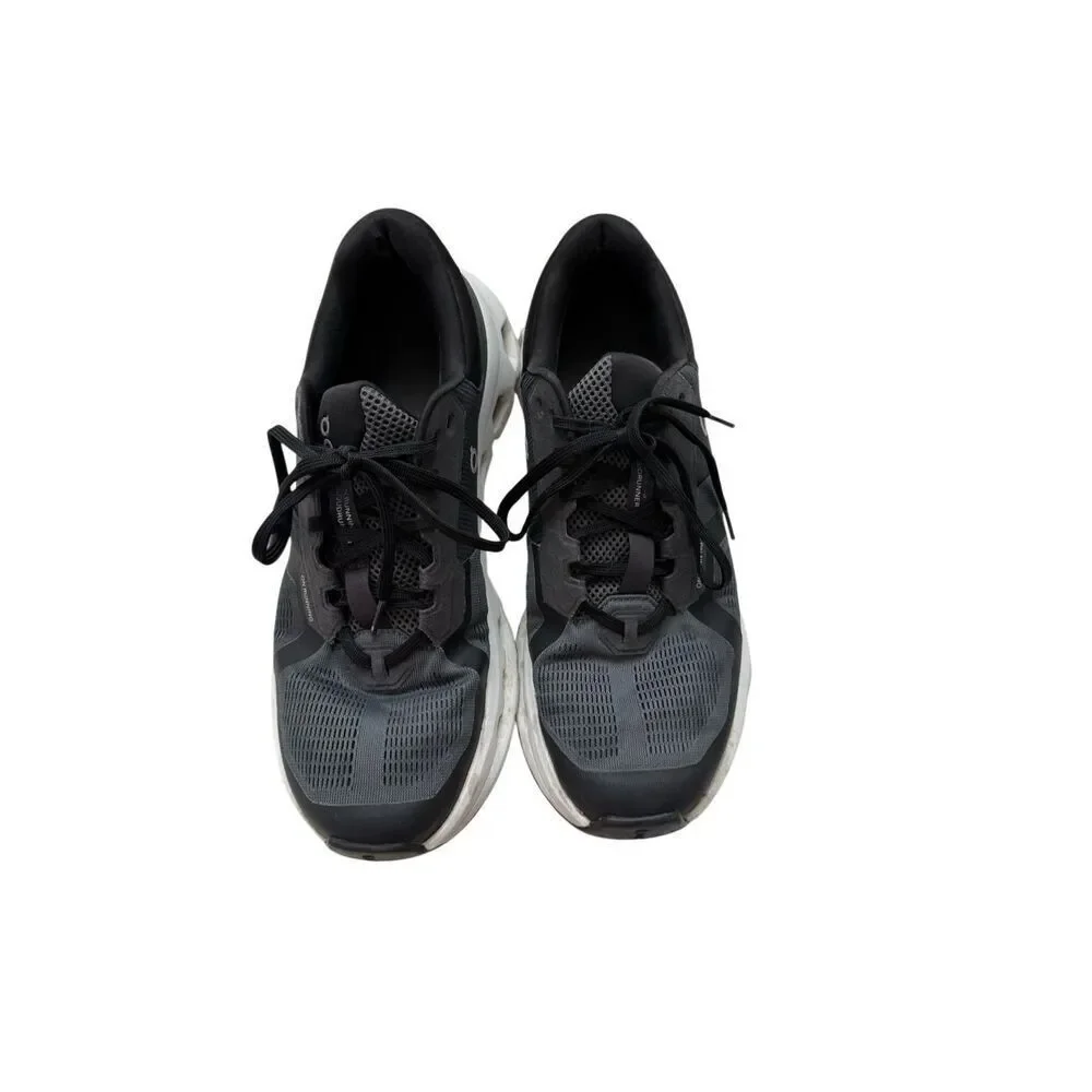 On Mens Eclipse Black Cloudrunner 2 Lace Up Athletic Running Sneakers Size 10.5